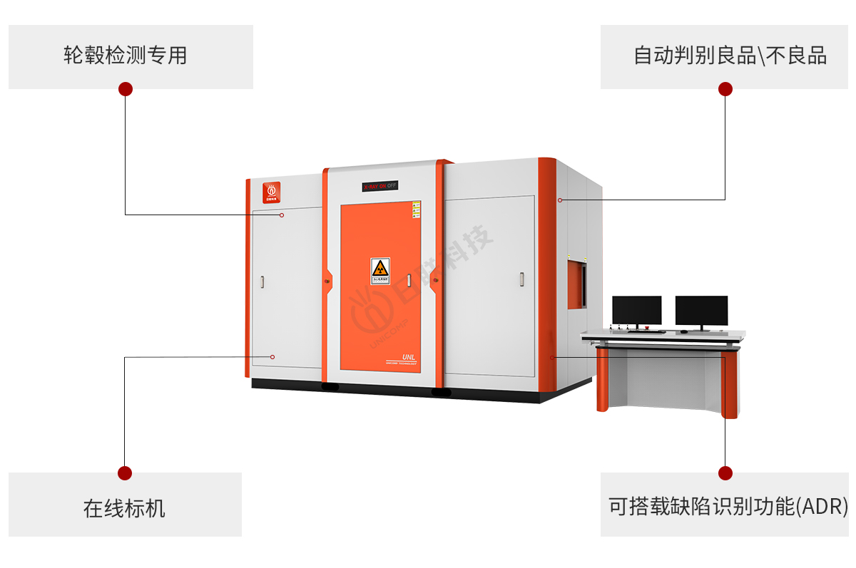 今年会科技工业X光机可测轮毂缺陷